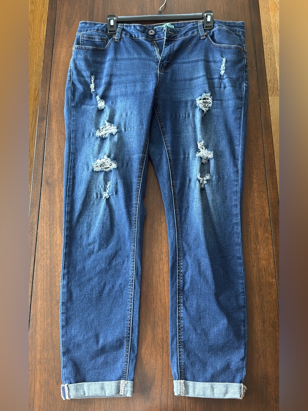 Fashion Nova Wax Jean Ladies Jean Capri Size 14